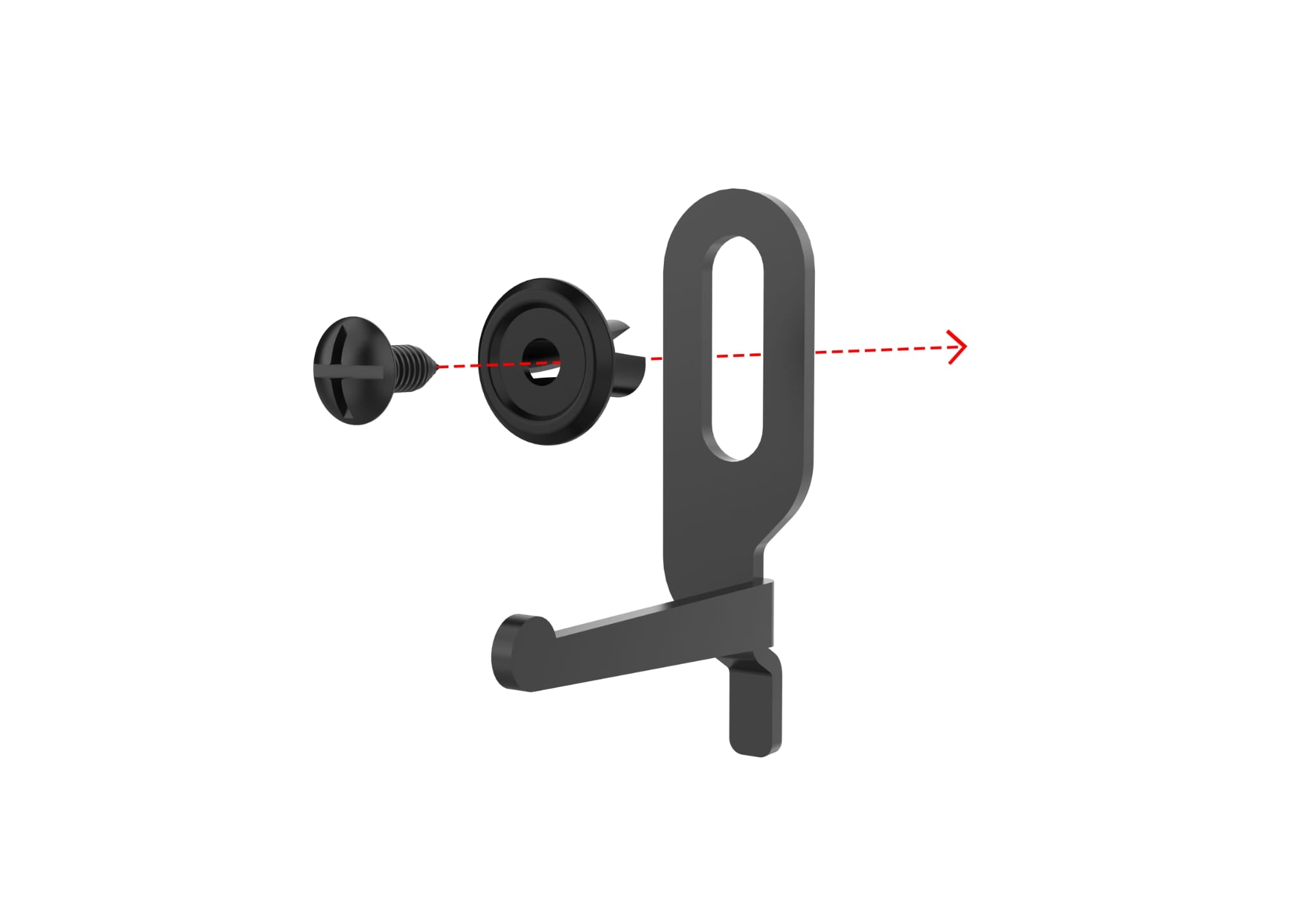 Ganci Full Black conf. 50pz. per Arredo Officina Workshopitaly MPS Total Black