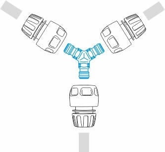 Raccordo tre innesti GF GARDEN