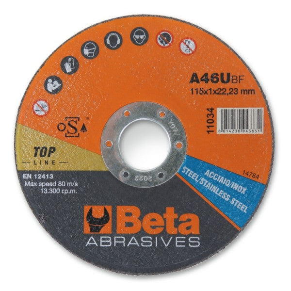 Smerigliatrice angolare per dischi Ø 230 mm Beta 1956 230-2400w + 100 dischi 230x2 TOP