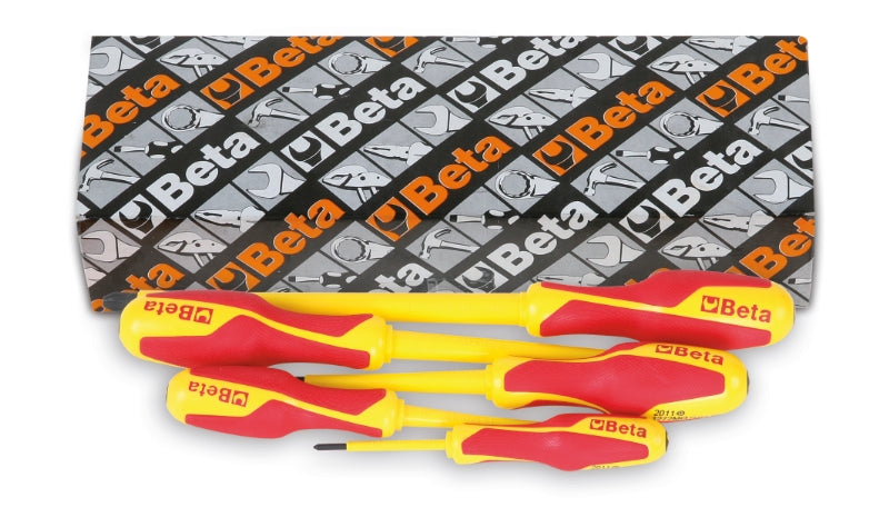 Serie di 5 giravite per viti con impronta a croce Phillips® (art. 1272MQ) Beta 1272MQ/S5 Isolamento 1000V