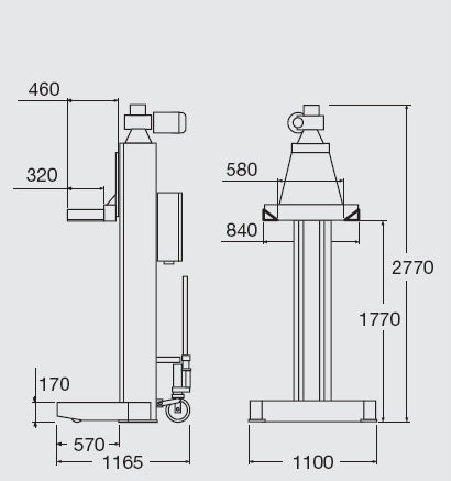 Colonne sollevatore  4 pz. OMCN da 6,5 a 10 ton. ART. 959 963 970
