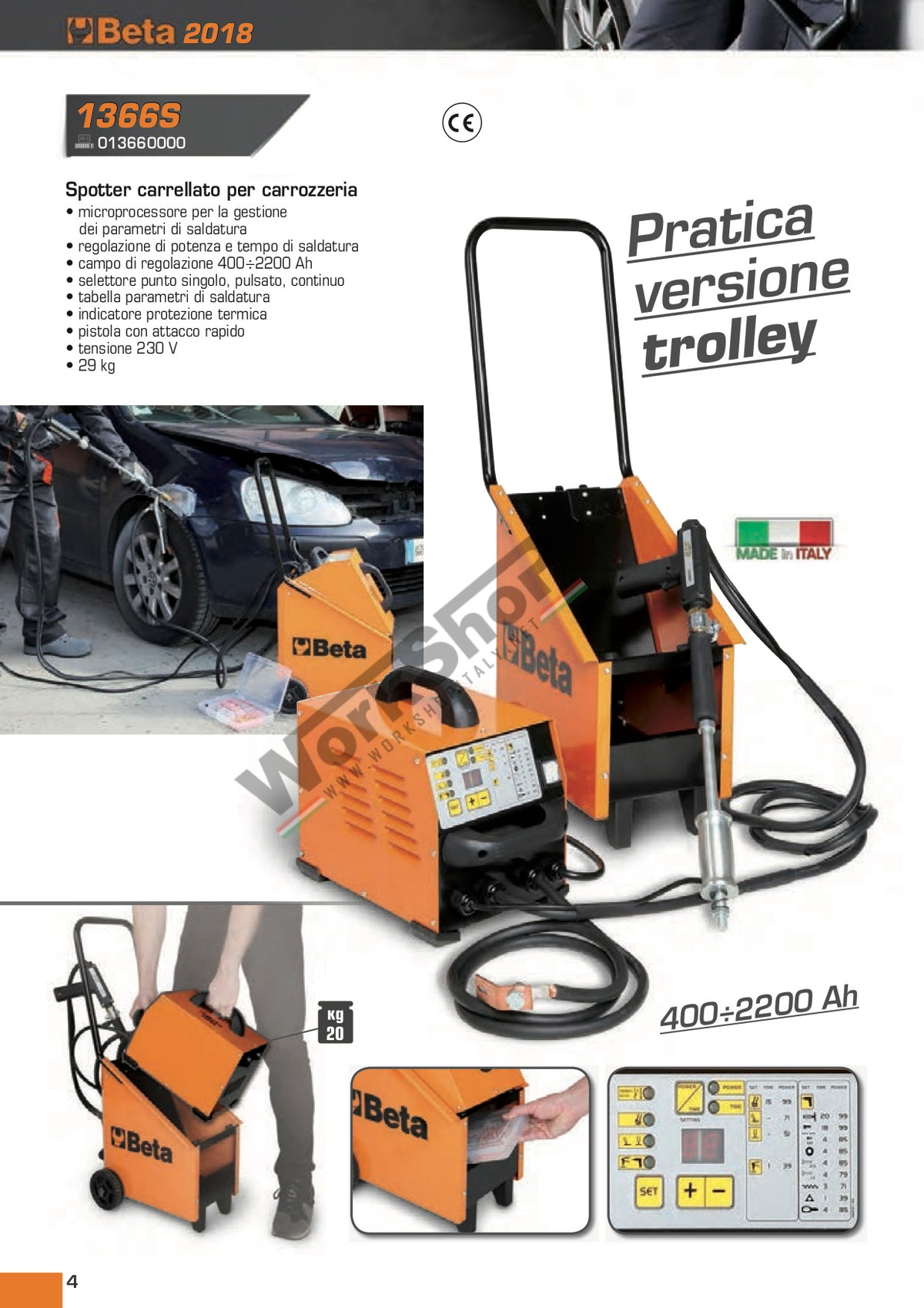 Kit Professionale Per Riparazione Ammaccature Auto - 86 Pezzi Con Martello, Pistola Per Saldatura A Punti E Accessori Vari, Senza Verniciatura