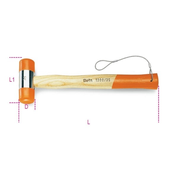 Mazzuole battenti intercambiabili materiale plastico H-SAFE Beta 1390HS