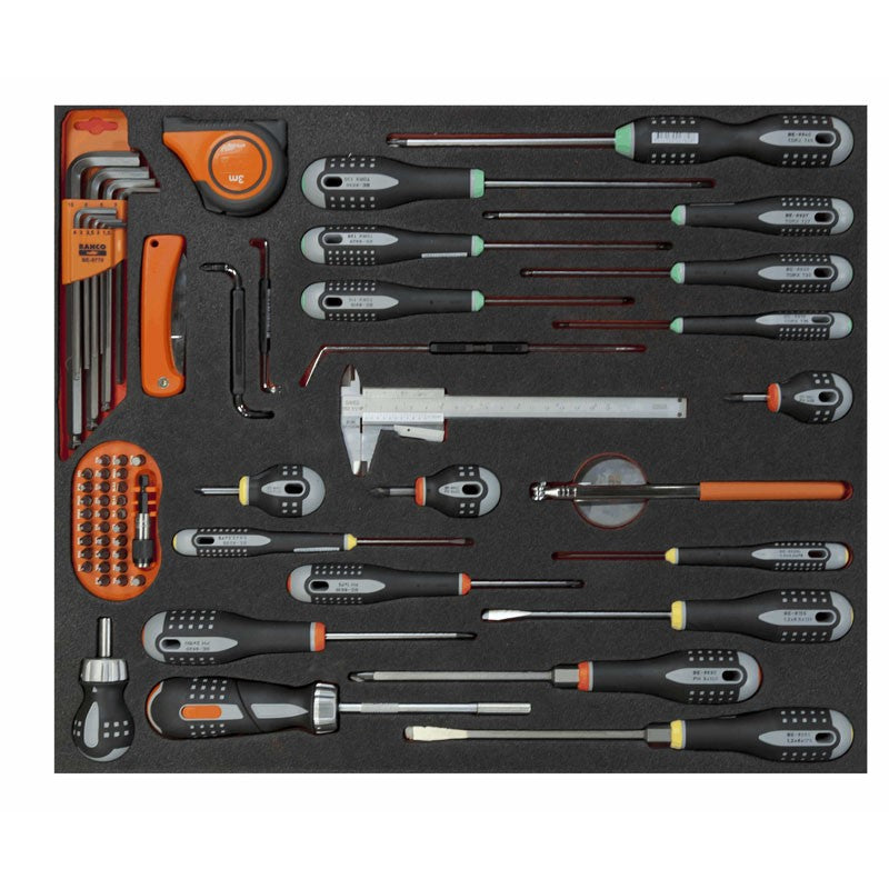 Carrello portautensili Bahco 7 cassetti completo di 273 pezzi