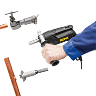 Estrattatore ESPANSORE elettrico per tubi REMS Twist/Hurrican 3/8-1/2-5/8-3/4-7/8