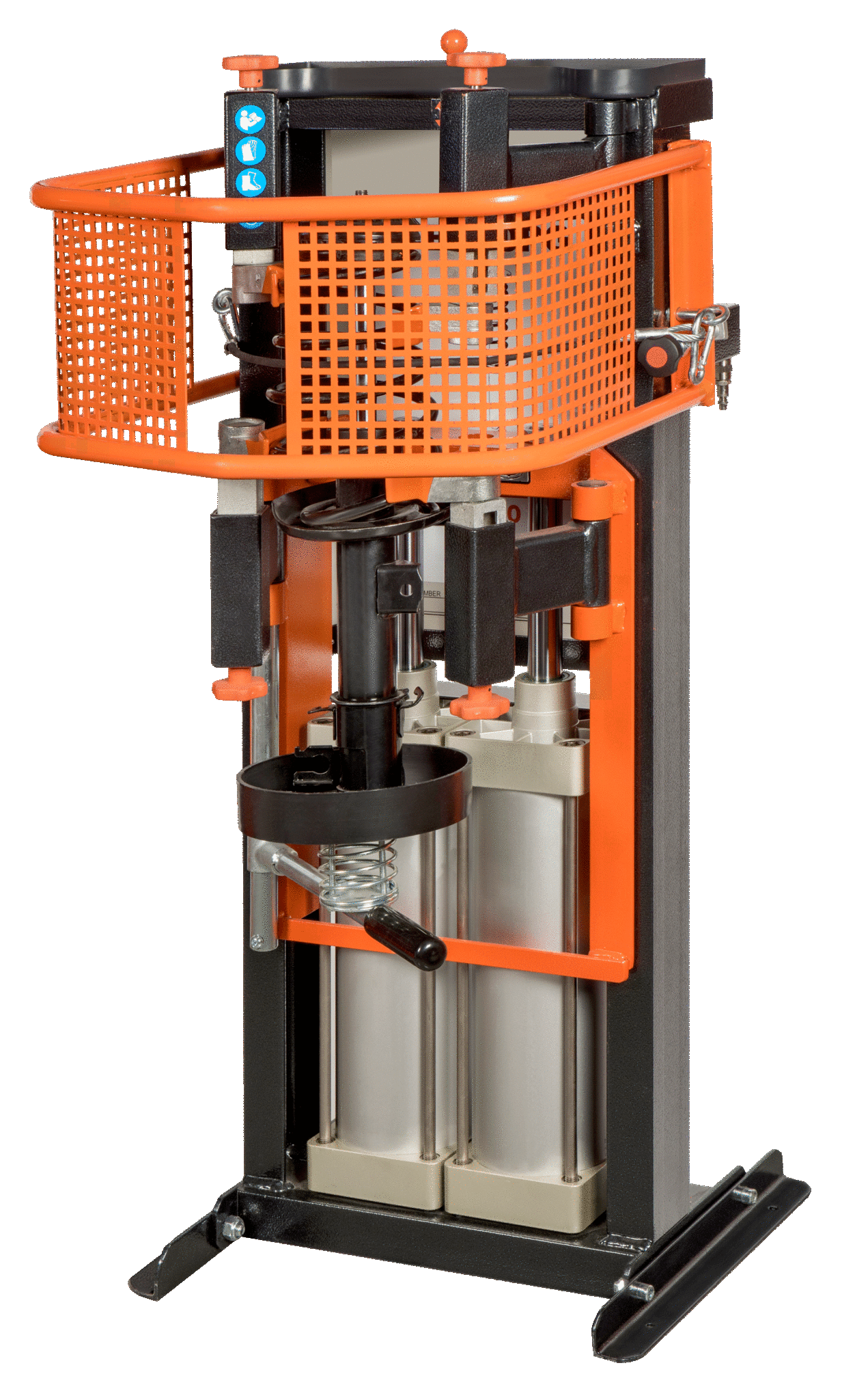 Compressore per ammortizzatori a doppio pistone pneumatico con griglia di protezione  BS30PG  BAHCO