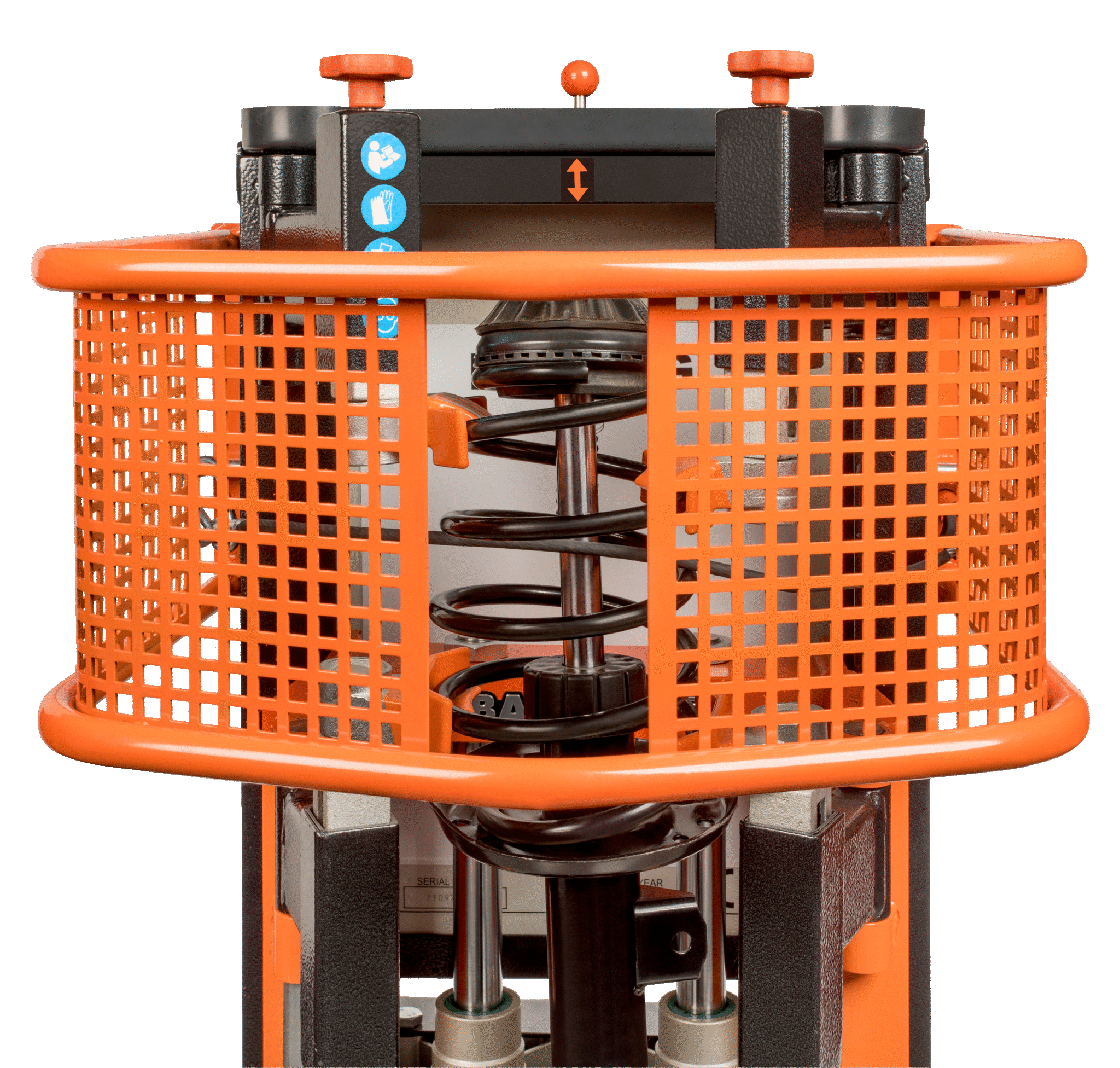 Compressore per ammortizzatori a doppio pistone pneumatico con griglia di protezione  BS30PG  BAHCO