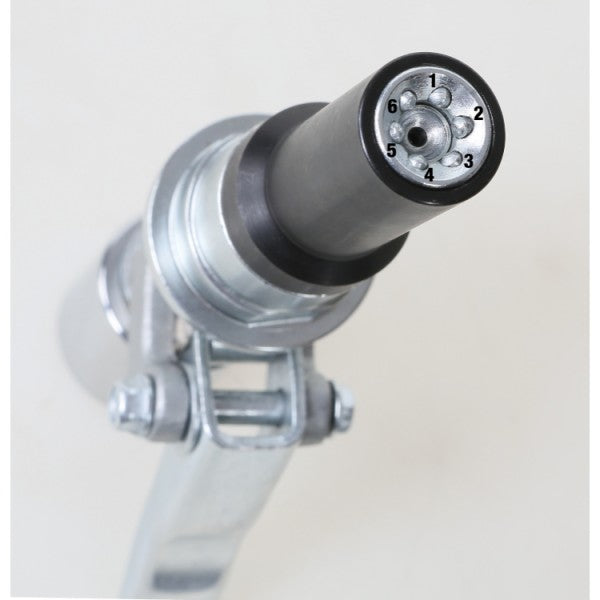 Testina per ingrassaggio autobloccante a 6 spilli lunga 1750TLA Beta