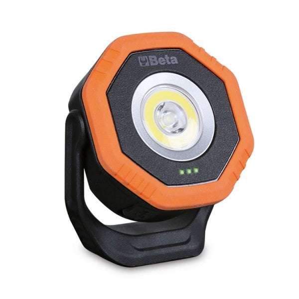 Faretto tascabile snodato, a LED, orientabile, con doppio fascio luminoso con ricarica wireless Beta 1838POCKET
