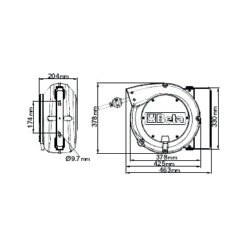 Avvolgitubo automatico per aria o acqua Beta 1900M
