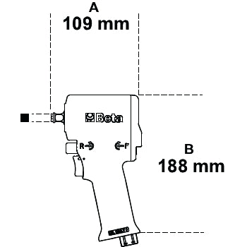 Avvitatore a impulsi compatto reversibile 3/8" Beta 1924XM