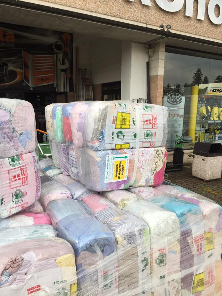 PEZZAME BIANCO IN COTONE - BALLA DA 10 KG - Foto 12