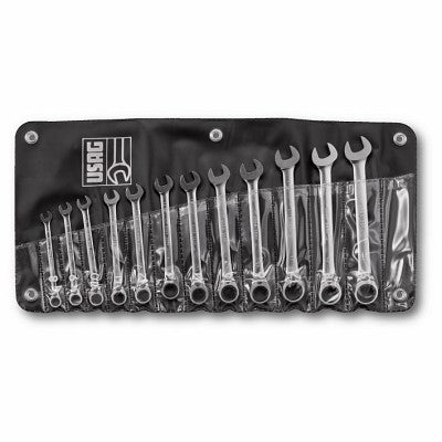 Set chiavi combinate Usag 285 KA/B12 cricchetto