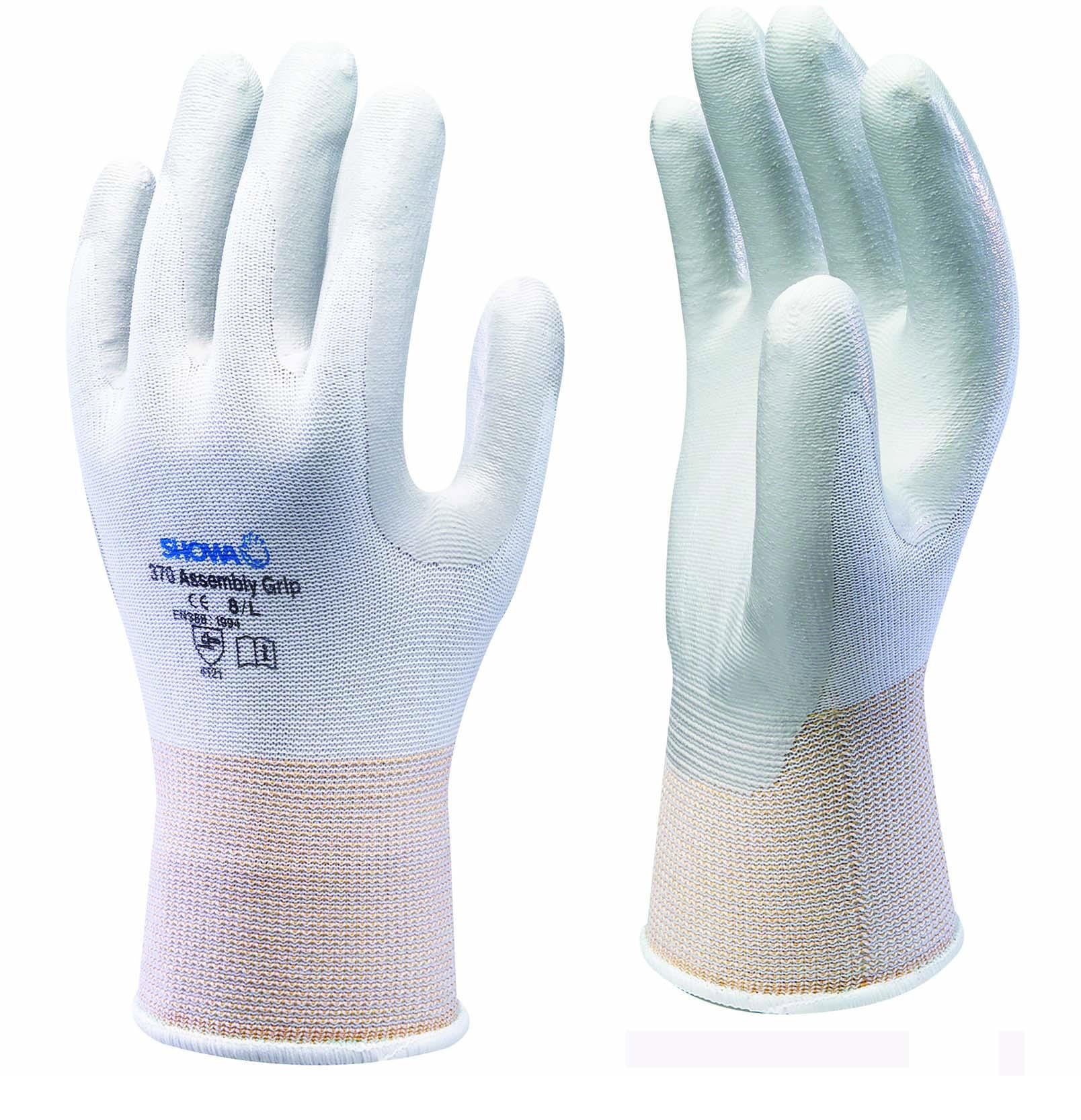 Guanti da lavoro Showa 330 Re-Grip, Tg. 8, in Fibra di cotone