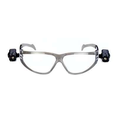 3M™LED Light Vision™ Occhiali di protezione , lente trasparente in PC, astina a spatola con 2 luci led, 11356-00000M