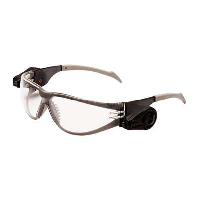 3M™LED Light Vision™ Occhiali di protezione , lente trasparente in PC, astina a spatola con 2 luci led, 11356-00000M