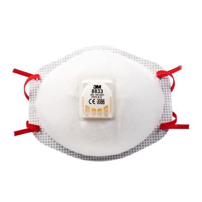 Mascherine 3M 8833 con valvola conf.10pz. FFP3