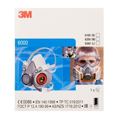 Respiratore a semimaschera 3M serie 6000