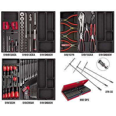 Set 149 utensili Usag 495 A-PL in termoformato AUTORIPARAZIONE