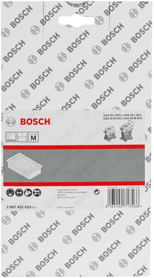 Filtro pieghettato piatto in poliestere Bosch per GAS