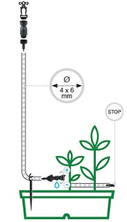Mini kit goccia a goccia 12 vasi GF GARDEN