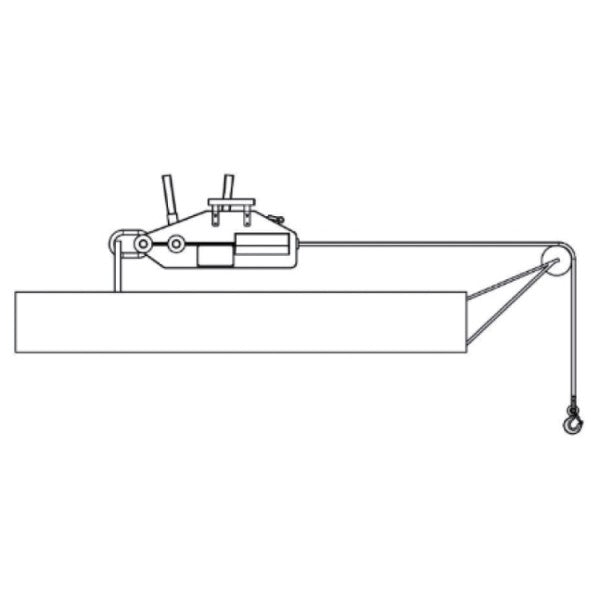 Argano manuale a fune passante Beta 8148