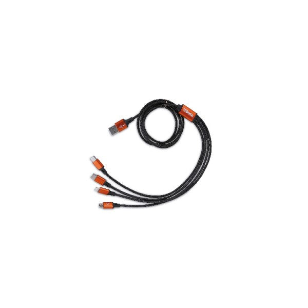 Splitter USB C a 3 Type-C, Cavo 3 in 1 in Nylon Intrecciato, 1,2 m, Ricarica Rapida 5A, Compatibile con Mobile/Android e Altro