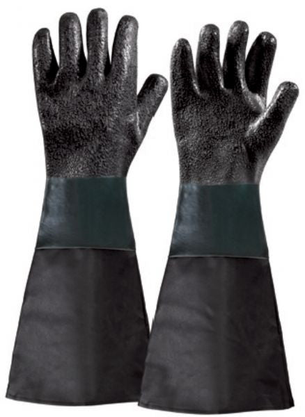 Coppia guanti sabbiatrice Fervi 0580/21 lunghezza 450mm
