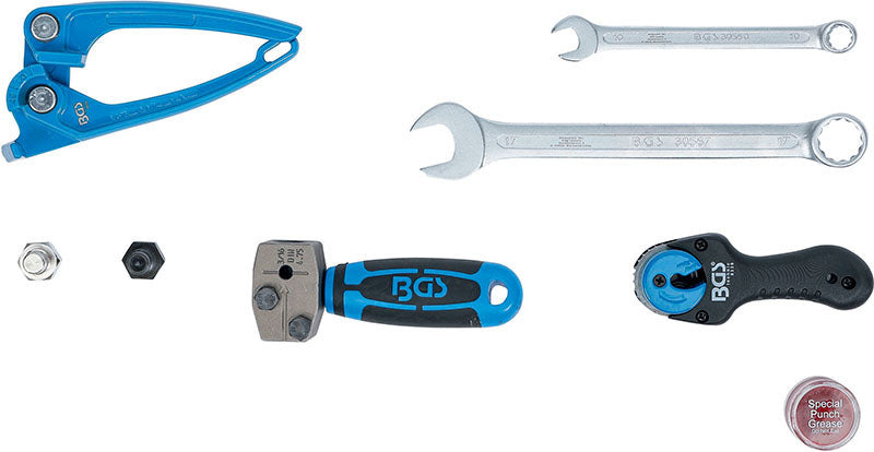 SET UTENSILI PER CURVATURA E TAGLIO TUBI, PER TUBI FRENO DA 4,75 MM (3/16") BGS1270