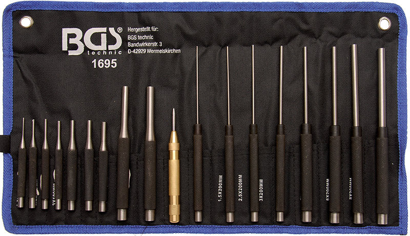 SET PUNZONI PER PERNI DA 18 PZ. BGS1695