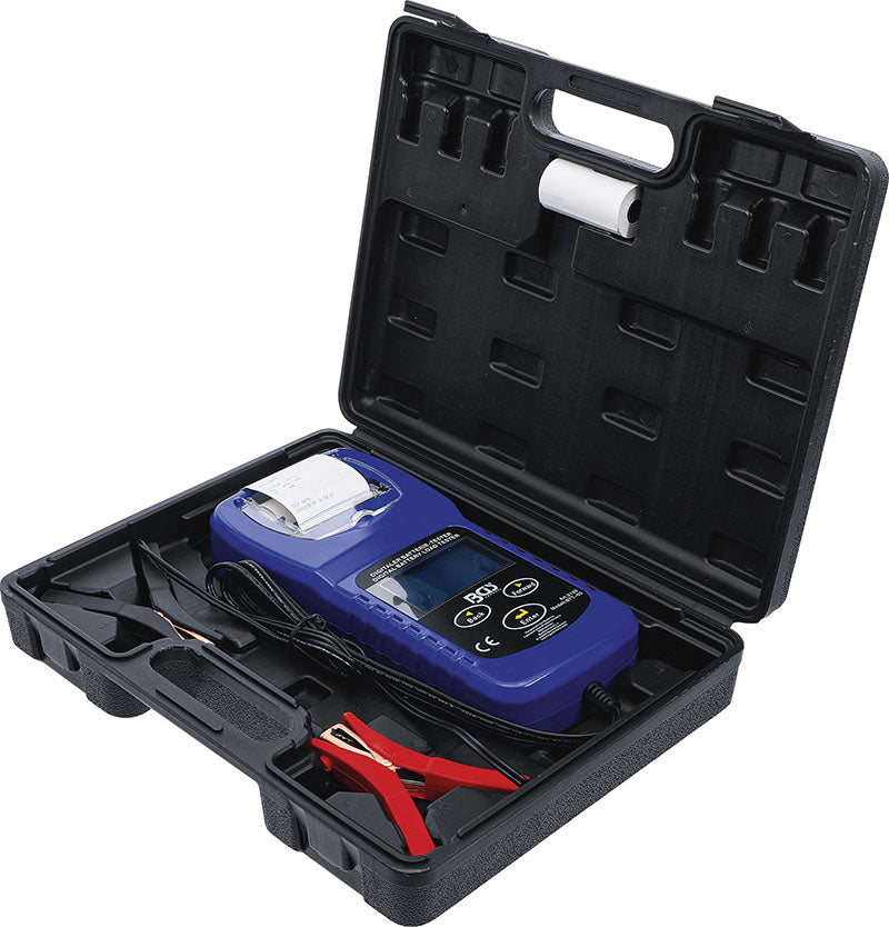 TESTER DIGITALE PER BATTERIA E SISTEMA DI RICARICA, CON STAMPANTE BGS2133