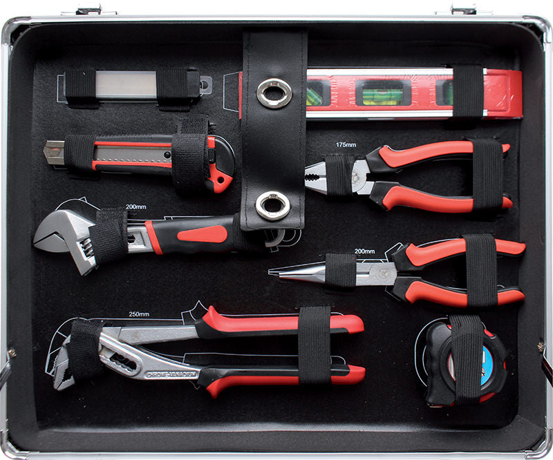 CASSETTA IN ALLUMINIO CON 129 UTENSILI BGS2204