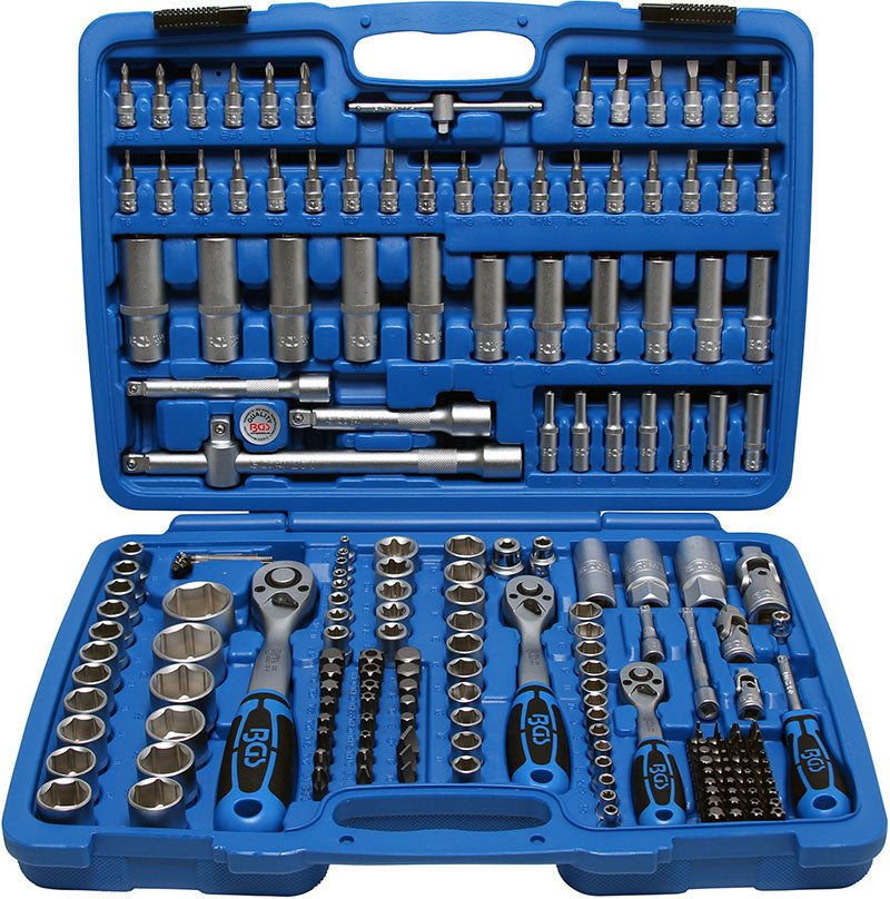 CASSETTA UTENSILI 192 PEZZI CON BUSSOLE ESAGONALI BGS2243