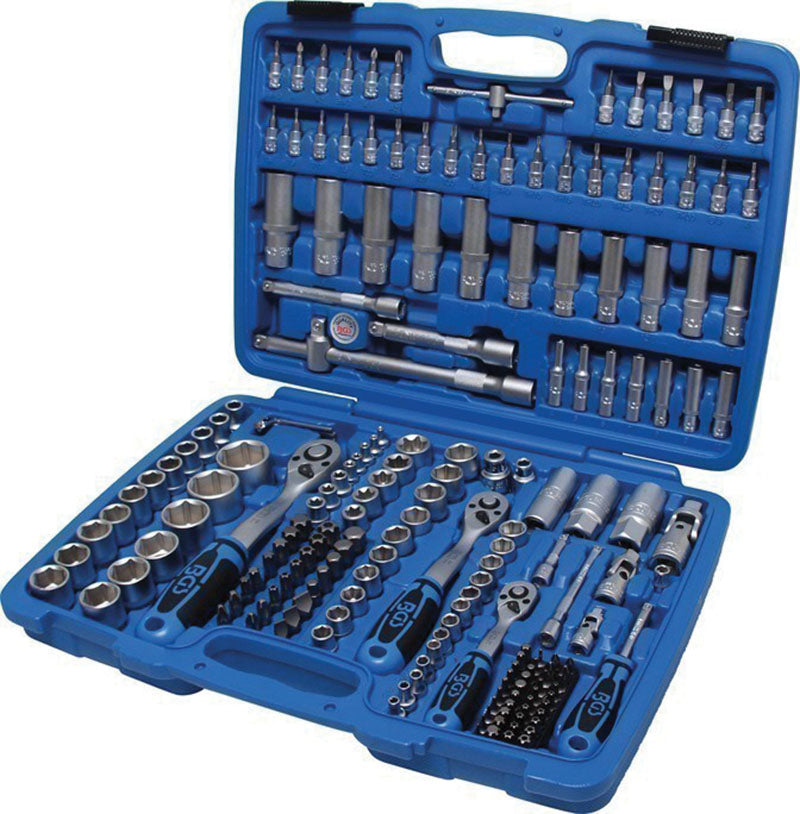 CASSETTA UTENSILI 192 PEZZI CON BUSSOLE ESAGONALI BGS2243