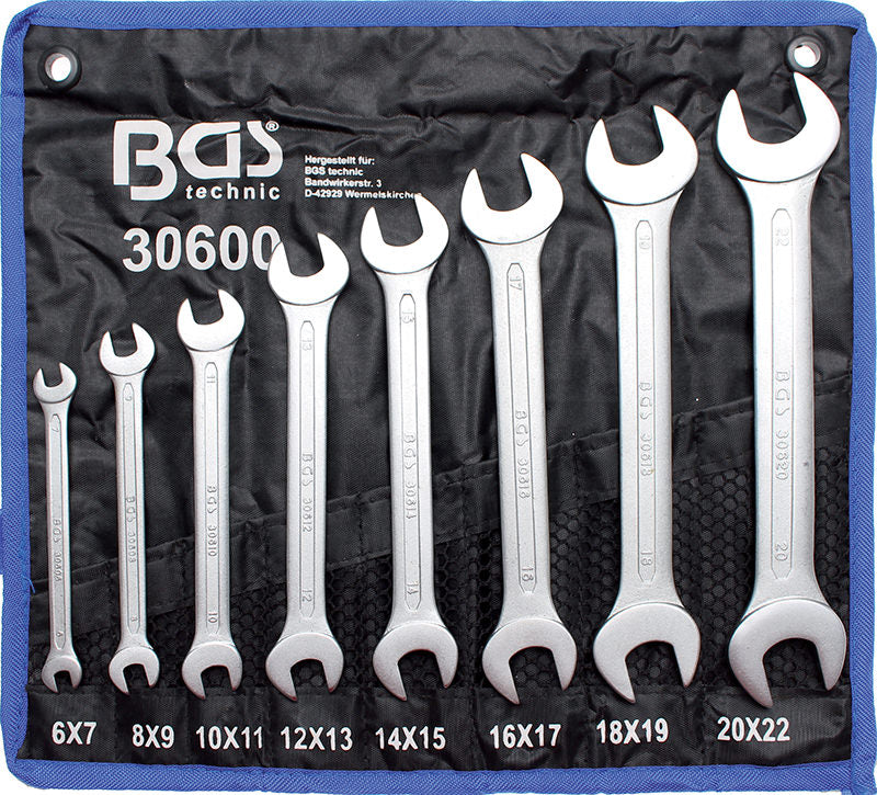 SERIE 8 CHIAVI FISSE FORCHETTA DOPPIA 6-22 MM	BGS30600