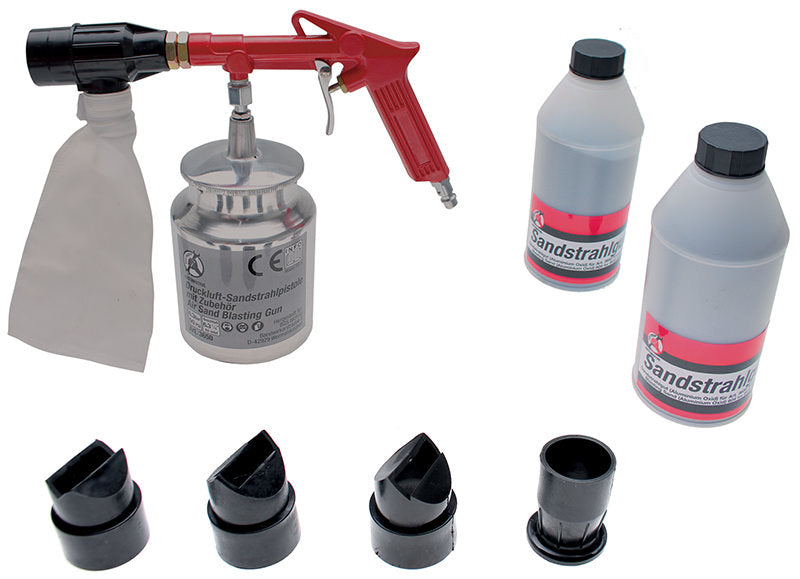 SET SABBIATRICE PNEUMATICA, CON ACCESSORI BGS3650