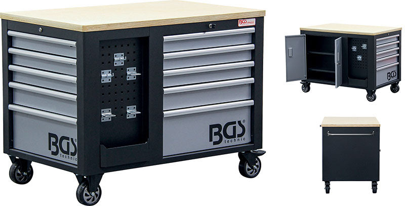 CARRELLO PORTAUTENSILI VUOTO CON 10 CASSETTI BGS4199