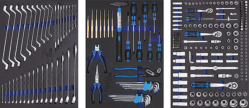 CARRELLO PORTA UTENSILI 7 CASSETTI, CON 263 UTENSILI BGS4207