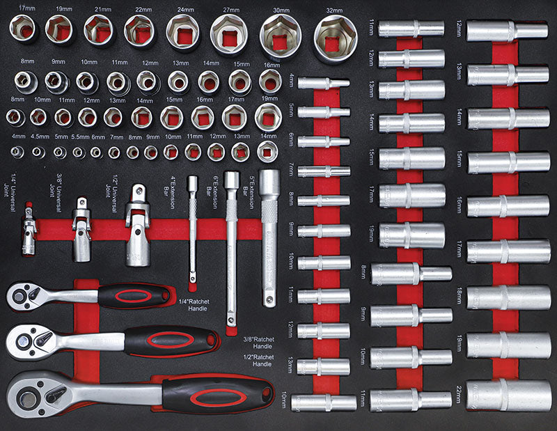 CARRELLO PORTA UTENSILI 7 CASSETTI, CON ARMADIETTO LATERALE, CON 250 UTENSILI  BGS6058