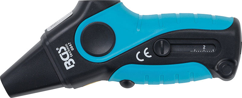 MANOMETRO DIGITALE PER PRESSIONE PNEUMATICI E PROFONDITA’ BATTISTRADA, “2 IN 1”  BGS6647