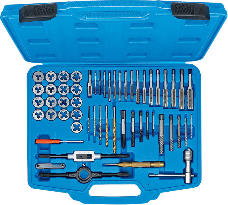 SET 56 PEZZI, MASCHI E FILIERE, MISURE IN POLLICI BGS70105