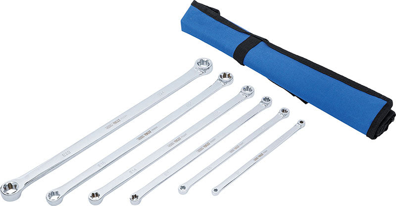SET 6 PEZZI, CHIAVI A DOPPIO ANELLO TIPO TORX, EXTRA LUNGHE, E6 X E7 - E22 X E24 BGS70331