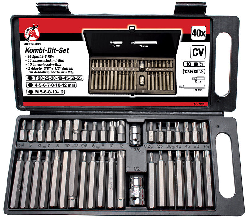 SET 40 PEZZI INSERTI ASSORTITI BGS7073