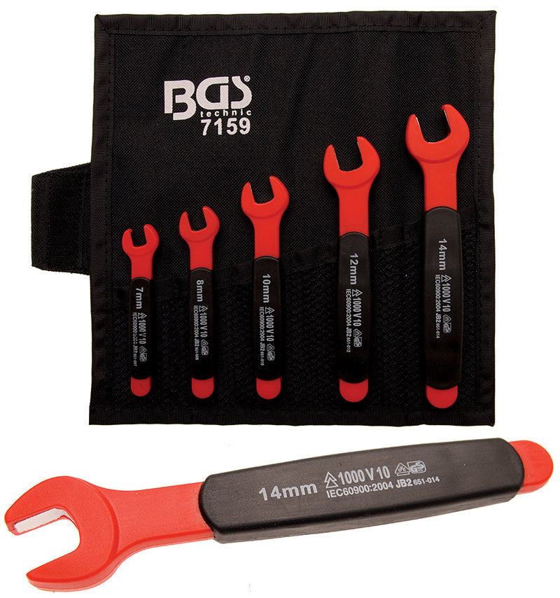 SET 5 PEZZI, CHIAVI A FORCHETTA VDE, 7-14 MM BGS7159