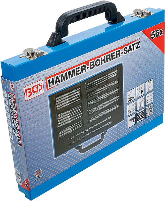 Trapano A Percussione 1050W VITO Set Di 8 Punte In Acciaio Mandrino 2 13mm Impugnatura Soft Grip 83204806 - Foto 6