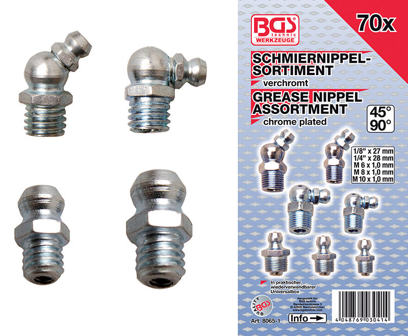 ASSORTIMENTO 70 PEZZI, INGRASSATORI BGS8065