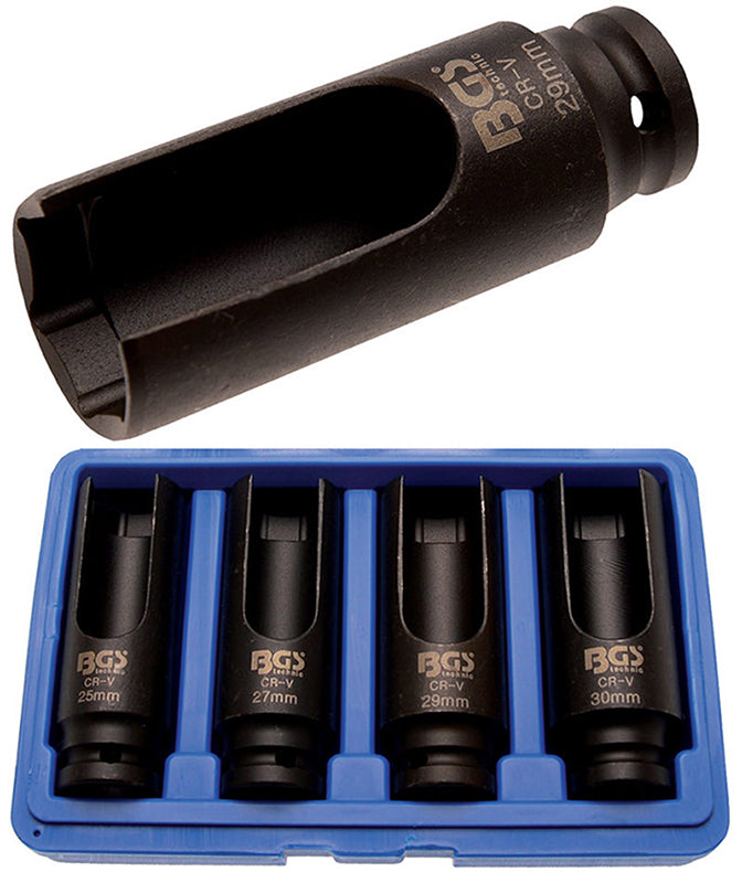 SET 4 PEZZI, CHIAVI A BUSSOLA SCANALATE PER INIETTORI BGS8351