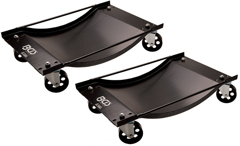 SET 2 PEZZI, CARRELLI DI POSIZIONAMENTO VEICOLI, 450 KG BGS8386