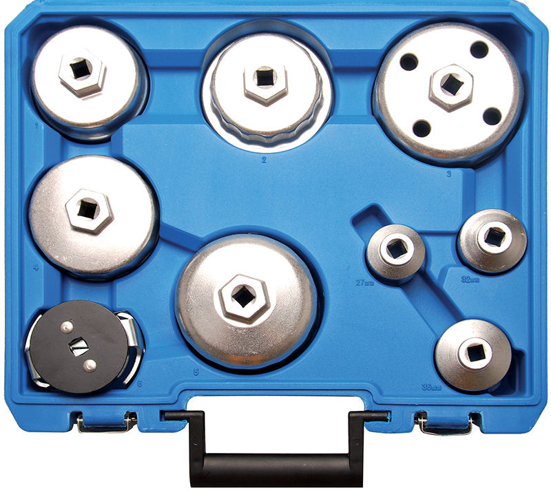 SET 9 PEZZI CHIAVI A TAZZA PER FILTRO OLIO BGS8667