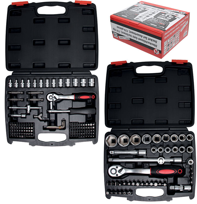 SET 2 CASSETTE, BUSSOLE 1/4"+1/2" POLLICI	BGS9192